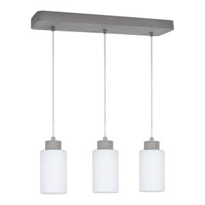 Hanglamp Karla III melkglas/beton - 3 lichtbronnen