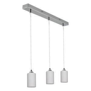 Hanglamp Mix&Match melkglas/staal - Aantal lichtbronnen: 3