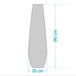 Staande lamp Mosca linnen/ijzer - 1 lichtbron