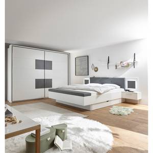 Bettanlage Mecheln Weiß - Holzwerkstoff - 306 x 100 x 240 cm