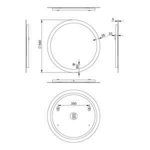 Miroir Lunar Avec éclairage