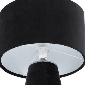 Lampada da tavolo Satley Velluto - 1 punto luce - Nero