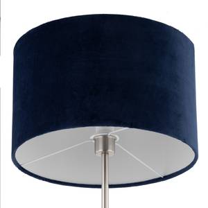 Staande lamp Satley fluweel/metaal - 1 lichtbron - Blauw
