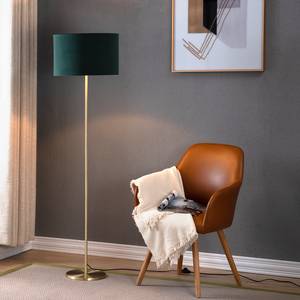 Lampadaire Satley Velours / Métal - 1 ampoule - Vert