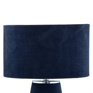 Tafellamp Satley fluweel - 1 lichtbron - Blauw