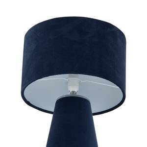 Tafellamp Satley fluweel - 1 lichtbron - Blauw