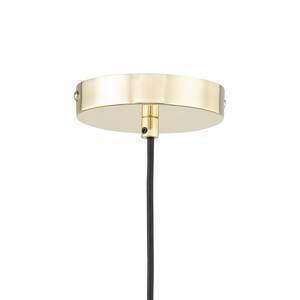 Suspension Satley Velours / Métal - 1 ampoule - Noir