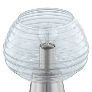 Tafellamp Sywell transparant glas/metaal - 1 lichtbron