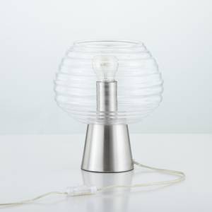 Tafellamp Sywell transparant glas/metaal - 1 lichtbron