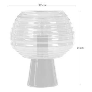 Tafellamp Tumby rookglas/metaal - 1 lichtbron