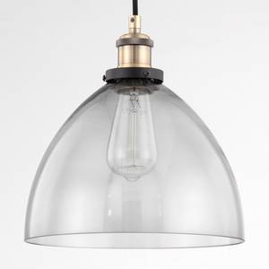 Hanglamp Cuzy rookglas/metaal - 1 lichtbron
