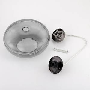 Hanglamp Ciron rookglas/metaal - 1 lichtbron