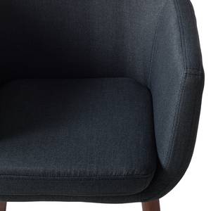 Sedia con braccioli NICHOLAS Tessuto Cors: antracite - 1 sedia