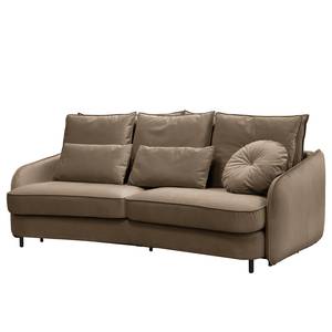 Sofa Fosse I (3-Sitzer) Samt - Samt Sadia: Cappuccino