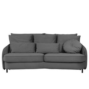 Sofa Fosse I (3-Sitzer) Samt - Microfaser Soile: Grau