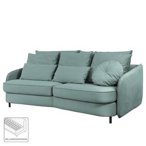 Sofa Fosse I (3-Sitzer) Samt - Microfaser Soile: Pastellblau