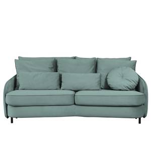 Sofa Fosse I (3-Sitzer) Samt - Microfaser Soile: Pastellblau