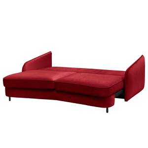 Sofa Fosse I (3-Sitzer) Samt - Samt Sadia: Weinrot