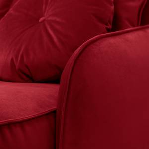 Sofa Fosse I (3-Sitzer) Samt - Samt Sadia: Weinrot