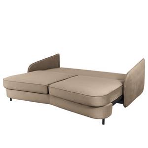 Sofa Fosse I (3-Sitzer) Samt - Microfaser Soile: Cappuccino