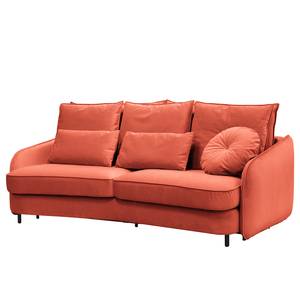 Sofa Fosse I (3-Sitzer) Samt - Samt Sadia: Koralle