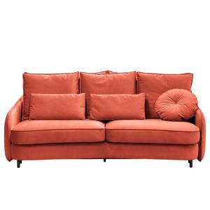 Sofa Fosse I (3-Sitzer) Samt - Samt Sadia: Koralle