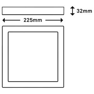 LED-Deckenleuchte  Fire Acryl / Stahl - 1-flammig