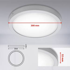 LED-plafondlamp Fire acryl/staal - 1 lichtbron