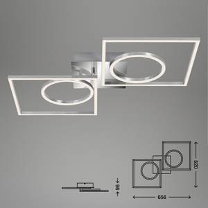 Plafonnier Frame Plexiglas / Acier - 1 ampoule