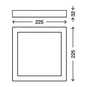 LED-Deckenleuchte  Fire Acryl / Stahl - 1-flammig