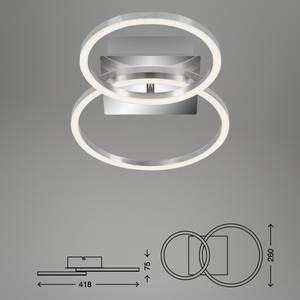 Plafonnier Frame Polycarbonate / Acier - 1 ampoule