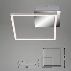 LED-plafondlamp Frame polycarbonaat/staal - 1 lichtbron