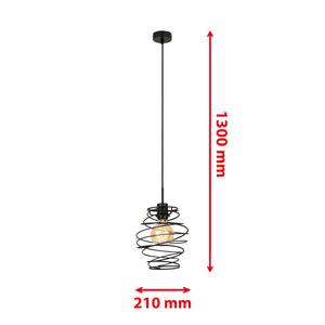 Hanglamp Swirl staal - 1 lichtbron