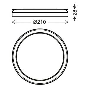 LED-Wandleuchte  Frankfurt Acryl / Polycarbonat - 1-flammig