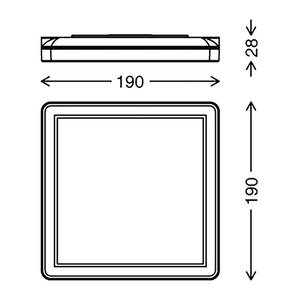 Applique murale Frankfurt Plexiglas / Polycarbonate - 1 ampoule