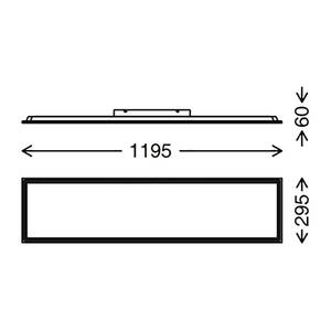 LED-plafondlamp Vesta acryl/staal - 1 lichtbron