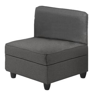 Fauteuil Lavara I Tissu - Gris foncé