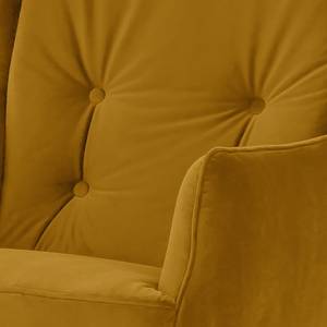 Fauteuil Bonham Velours - Jaune olive