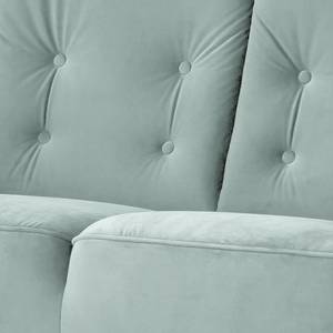Sofa Bonham (2 -Sitzer) Samt - Pastellblau