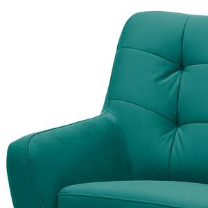 Fauteuil Sawston I fluweel - Petrolblauw