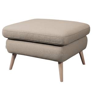 Gestoffeerde hocker Sawston II microvezel - Beige