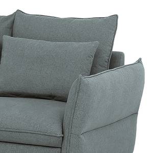 Ecksofa Sketty Microfaser - Grau - Longchair davorstehend links - Schlaffunktion - Bettkasten