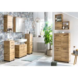 Highboard Nora landelijke eikenhouten look - Breedte: 60 cm