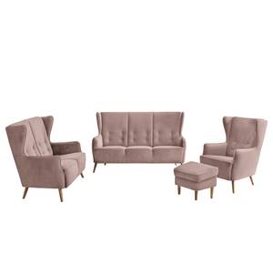 Set di divani Bonham (3-2-1 posti) Velluto - Mauve