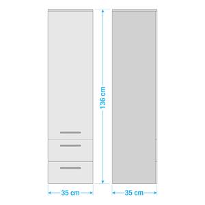 Kleine kast TiberioQuickset 341 I Grafiet - Breedte: 35 cm