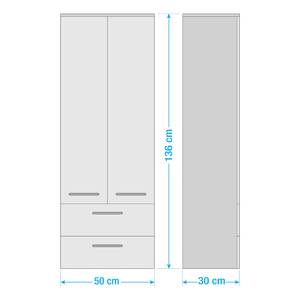 Kleine kast TiberioQuickset 341 I Grafiet - Breedte: 50 cm