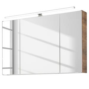 Spiegelkast TiberioQuickset 341 inclusief verlichting - Ribbeck eikenhouten look - Eikenhouten look - Breedte: 105 cm