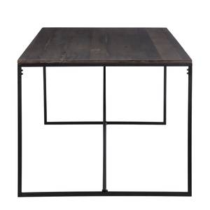 Eettafel Woodson Massief acaciahout/ijzer - Acaciahouten Grijs - Breedte: 180 cm