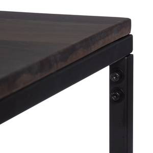 Eettafel Woodson Massief acaciahout/ijzer - Acaciahouten Grijs - Breedte: 180 cm