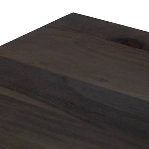 Eettafel Woodson Massief acaciahout/ijzer - Acaciahouten Grijs - Breedte: 180 cm